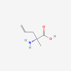 Chemical structure of (R)-2-Amino-2-methylpent-4-enoic acid