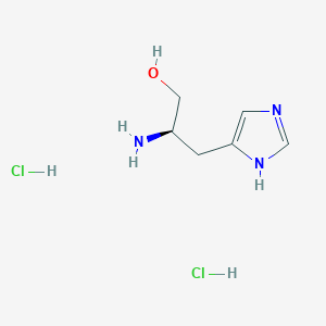 Chemical structure of (R)-2-Amino-3-(1H-imidazol-4-yl)propan-1-ol dihydrochloride