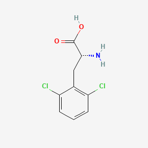 Chemical structure of (R)-2-Amino-3-(2,6-dichlorophenyl)propanoic acid