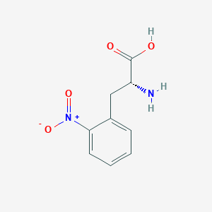 Chemical structure of (R)-2-Amino-3-(2-nitrophenyl)propanoic acid