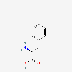 Chemical structure of D-4-Tert-Butyl-Phe