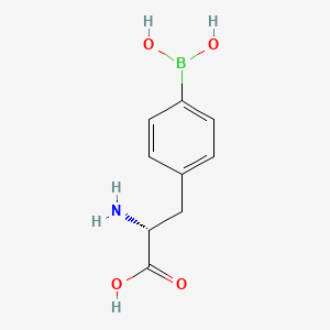 Chemical structure of 4-Borono-D-phenylalanine