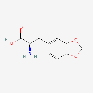Chemical structure of (R)-2-Amino-3-(benzo[d][1,3]dioxol-5-yl)propanoic acid