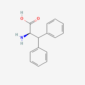 Chemical structure of beta-Phenyl-D-phenylalanine