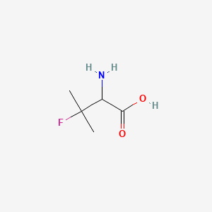 Chemical structure of 3-Fluoro-DL-valine