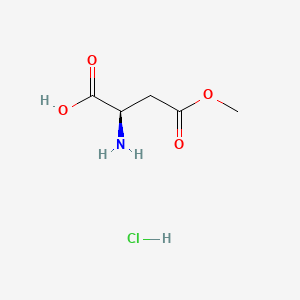 Chemical structure of 4-Methyl hydrogen D-aspartate hydrochloride
