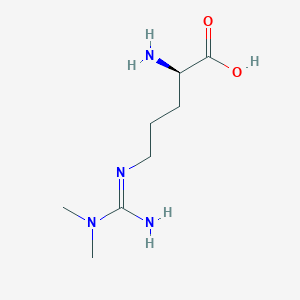 Chemical structure of (R)-2-Amino-5-(3,3-dimethylguanidino)pentanoic acid