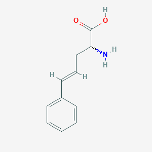 Chemical structure of (R)-2-Amino-5-phenylpent-4-enoic acid