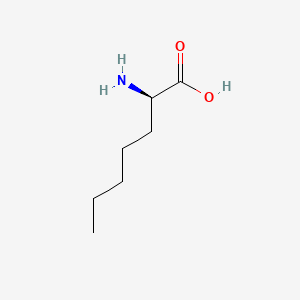 Chemical structure of (R)-2-Aminoheptanoic acid