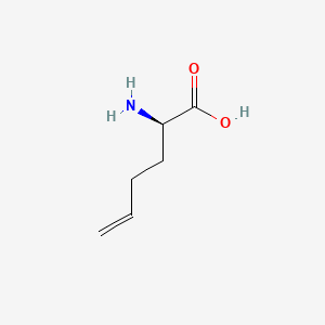 Chemical structure of (R)-2-Aminohex-5-enoic acid