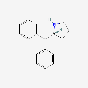 Chemical structure of (R)-2-Benzhydrylpyrrolidine