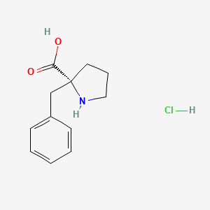 Chemical structure of 2-Benzyl-L-proline hydrochloride