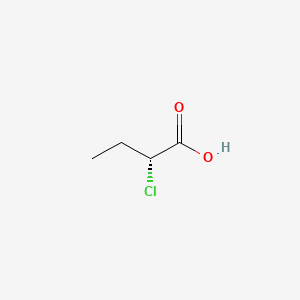 Chemical structure of (R)-2-Chlorobutyric Acid