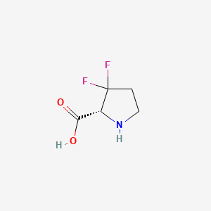 Chemical structure of 3,3-Difluoro-L-proline