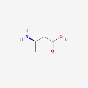 Chemical structure of (R)-3-Aminobutanoic acid