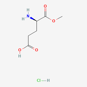 Chemical structure of (R)-4-Amino-5-methoxy-5-oxopentanoic acid hydrochloride