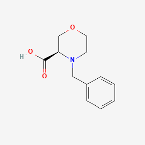 Chemical structure of (R)-4-Benzylmorpholine-3-carboxylic acid