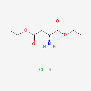 Chemical structure of (R)-Diethyl 2-aminosuccinate hydrochloride