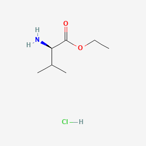 Chemical structure of Ethyl D-valinate hydrochloride