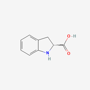 Chemical structure of (R)-Indoline-2-carboxylic acid