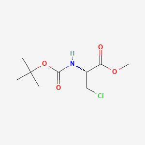Chemical structure of Methyl N-boc-3-chloro-L-alaninate