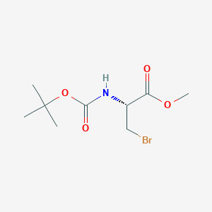 Chemical structure of N-Boc-3-bromo-L-alanine Methyl Ester