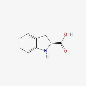 Chemical structure of Indoline-2-carboxylic acid, (S)-