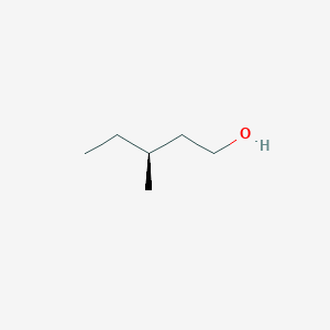 Chemical structure of (S)-(+)-3-Methyl-1-pentanol