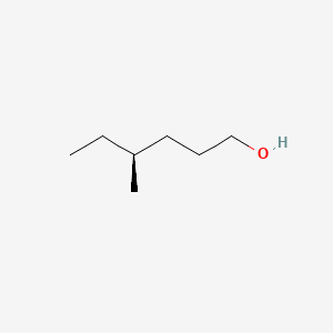 Chemical structure of (4S)-4-Methylhexan-1-ol