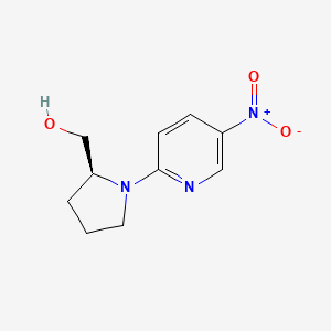 Chemical structure of (S)-(-)-N-(5-Nitro-2-pyridyl)prolinol