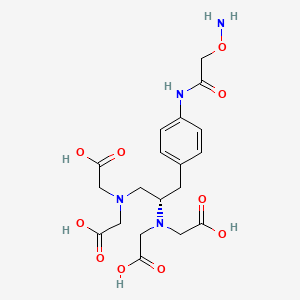 Chemical structure of (S)-1-(4-Aminoxyacetamidobenzyl)ethylenediaminetetraacetic Acid