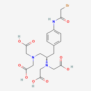 Chemical structure of (S)-1-(p-Bromoacetamidobenzyl)ethylenediaminetetraacetic acid