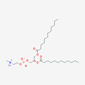 Chemical structure of (S)-1,2-Dilauroyl-sn-glycero-3-phosphocholine