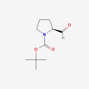 Chemical structure of (S)-1-Boc-2-formylpyrrolidine