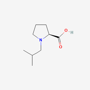 Chemical structure of 1-(2-Methylpropyl)-L-proline