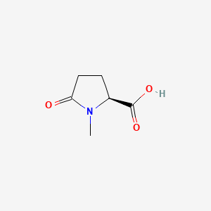 Chemical structure of (S)-1-Methyl-5-oxopyrrolidine-2-carboxylic acid