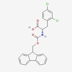 Chemical structure of Fmoc-2,4-dichloro-L-phenylalanine