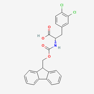 Chemical structure of Fmoc-3,4-dichloro-L-phenylalanine