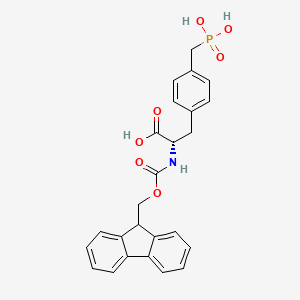 Chemical structure of Fmoc-L-4-Phosphonomethylphenylalanine