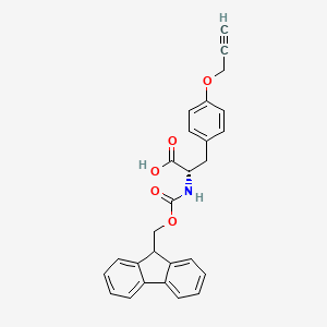 Chemical structure of Fmoc-L-Tyr(propargyl)-OH