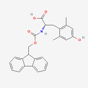 Chemical structure of Fmoc-2,6-dimethyl-L-tyrosine