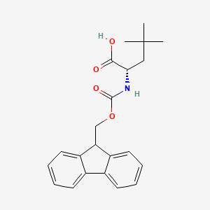 Chemical structure of Fmoc-beta-T-butyl-L-alanine