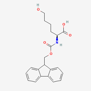 Chemical structure of Fmoc-L-Nle(6-OH)-OH