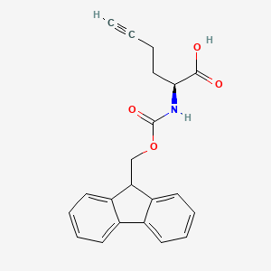 Chemical structure of Fmoc-L-homopropargylglycine