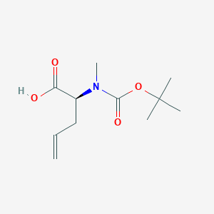 Chemical structure of N-Boc-N-methyl-(S)-2-allylglycine