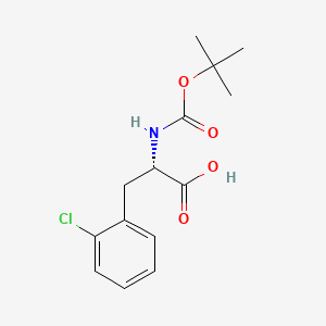 Chemical structure of Boc-2-chloro-L-phenylalanine