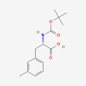Chemical structure of Boc-3-methyl-L-phenylalanine
