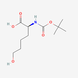 Chemical structure of Boc-L-6-hydroxynorleucine