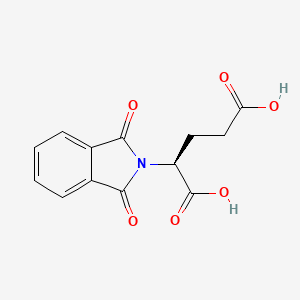 Chemical structure of N-phthaloyl-L-glutamic acid