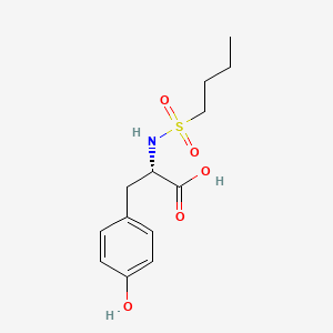 Chemical structure of L-N-Butylsulfonyl-p-hydroxyphenylalanine